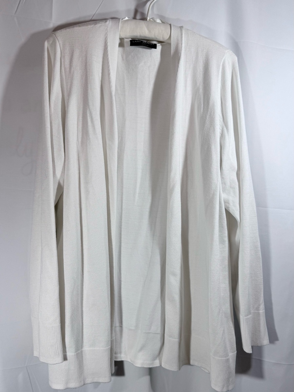 Lane Bryant White Open-Front Cardigan Size 18/20